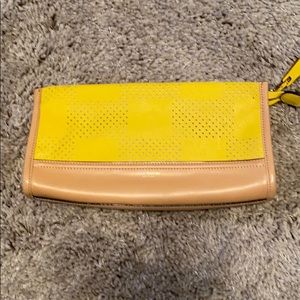 Isaac Miztahi yellow clutch bag